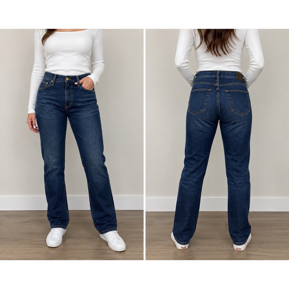 Adriano Goldschmied AG-ED The Ex Boyfriend Slim Slouchy Jeans Sz 31 (12) Dk Wash